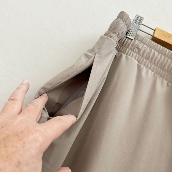 Simply Vera Vera Wang Simply Jogger Pants Grey/Beige Size XL - Picture 7 of 9